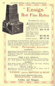Image of Ensign Roll Film Reflex Advert