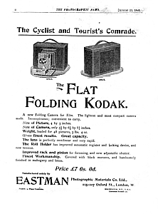 Flat Folding Kodak Advert