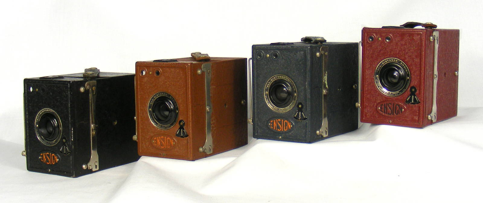 Image of All Distance Ensign box cameras (colours)