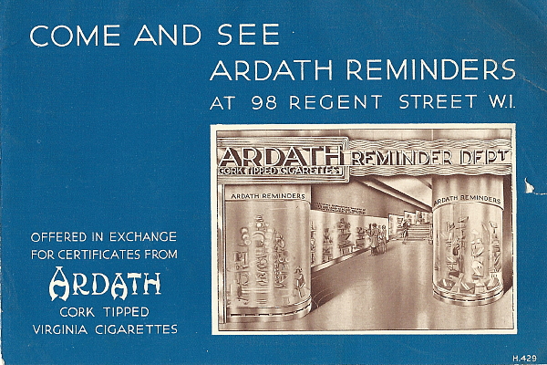 Image of Ardath Reminder Catalog 429 showing Regent Street showroom