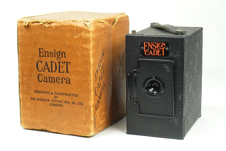 Image of Ensign Cadet Camera and Box