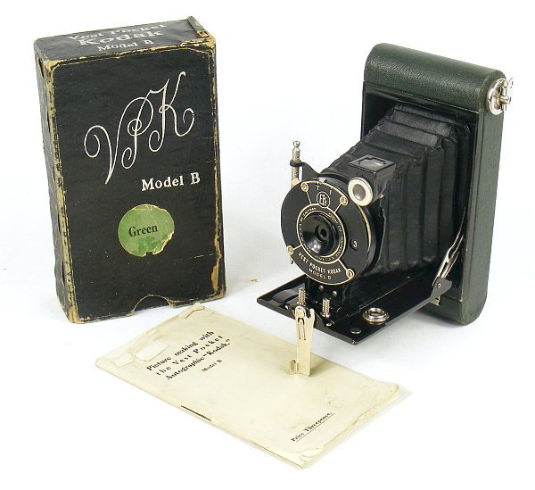 Image of Vest Pocket Kodak Model B Camera (UK Model in Green, with box)