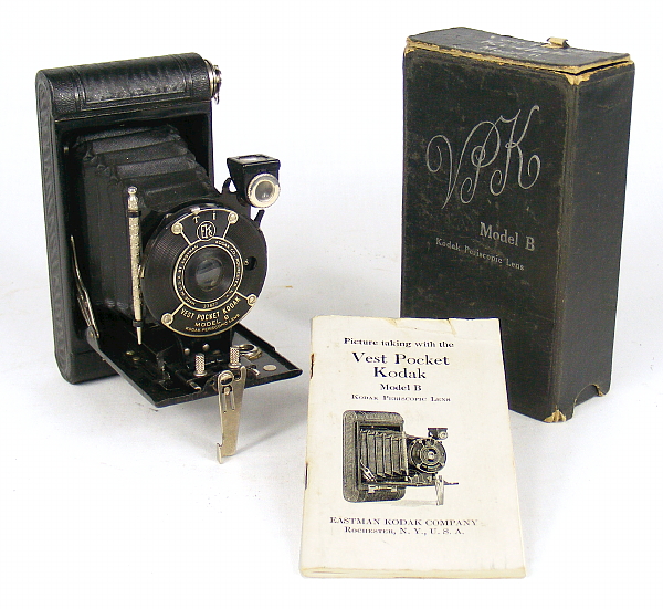 Image of Vest Pocket Kodak Model B Camera (Periscopic lens, with box)